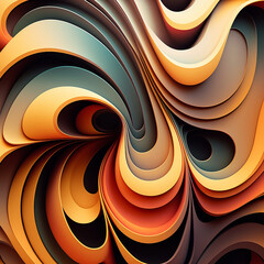 Wavy abstract colorful