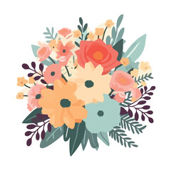 Floral bouquet of love, nature celebration gift