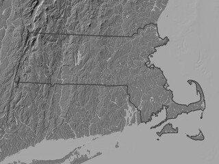 Massachusetts, United States of America. Bilevel. No legend