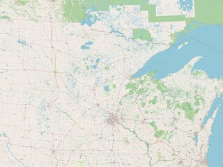Minnesota, United States of America. OSM. No legend