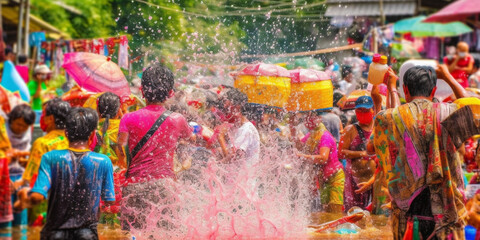 songkran day in thailand