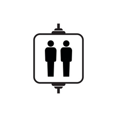 elevator icon on white background	