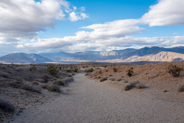 landscape with sky and clouds, font's point