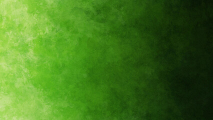 Obraz na płótnie Canvas 緑の水彩ペイント背景。シンプルな抽象背景素材。 