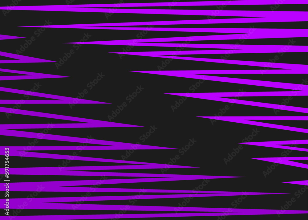 Poster abstract background with reflective zigzag line pattern