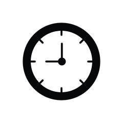 Clock icon vector stock.