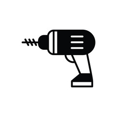 Drill icon vector stock.