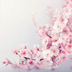Fototapeta na wymiar Spring sakura cherry blossom, Easter, Birthday, Mother's Day, generative ai