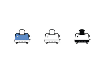 Toaster icon vector stock.