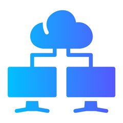 cloud gradient icon