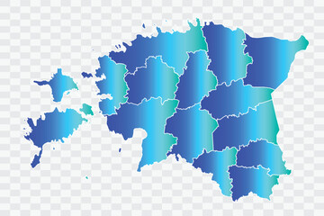 Estonia Map teal blue Color Background quality files png