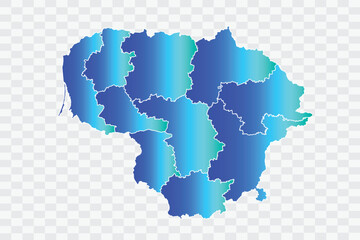 Lithuania Map teal blue Color Background quality files png