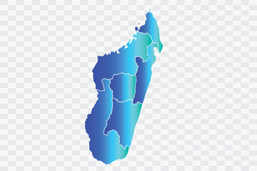 Madagascar Map teal blue Color Background quality files png