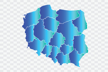 Poland Map teal blue Color Background quality files png