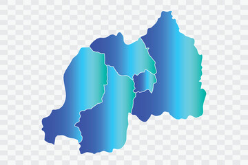 Rwanda Map teal blue Color Background quality files png