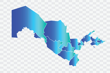 Uzbekistan Map teal blue Color Background quality files png