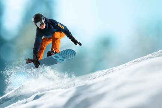 Ski young man