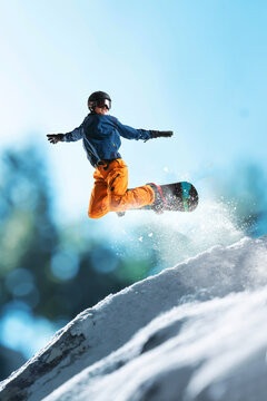 Ski young man