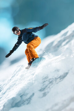 Ski young man