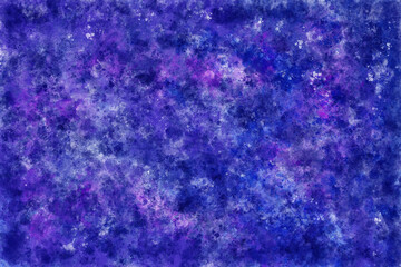 colorful night sky and space background as watercolor lllustration
