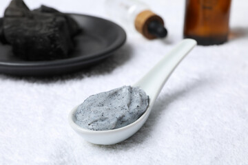 Beauty and skin care, cosmetic and charcoal
