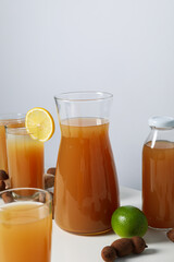 Fresh sweet drink - tamarind juice, tasty drink for refreshing