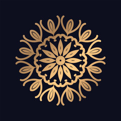 Cute Mandala flower style design background