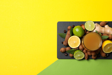 Fresh sweet drink - tamarind juice, tasty drink for refreshing