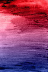Red and blue watercolor background texture paper
