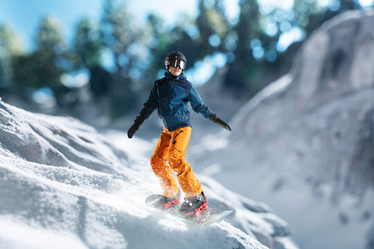 Ski young man