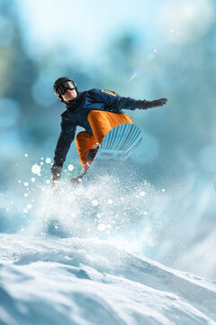 Ski young man