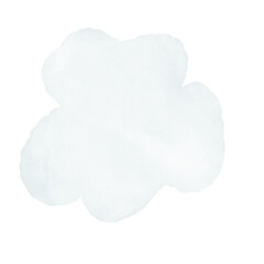 Grey White Watercolour Shapes