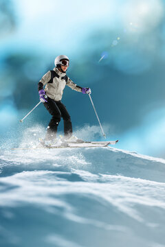 Ski young man