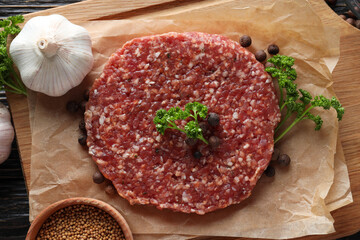 Ingredient for cooking grilled meat - ground meat