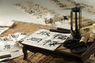 Classical four treasures of the study on the table