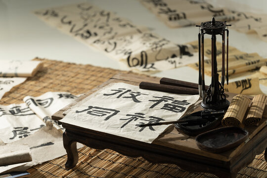 Classical four treasures of the study on the table