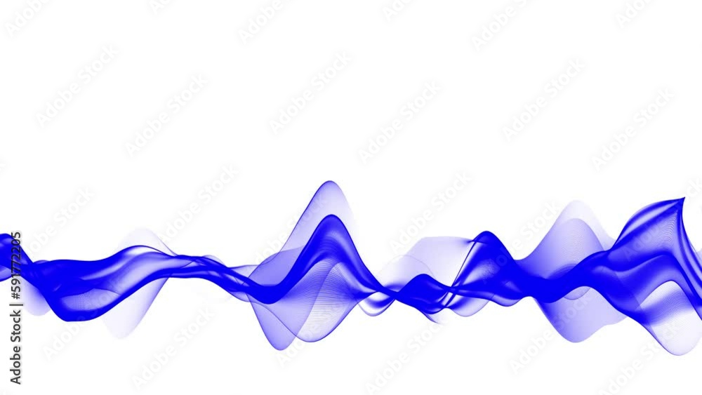 Poster energy waves. audio waves. abstract motion background. wave abstraction. fantastic particle wave obj