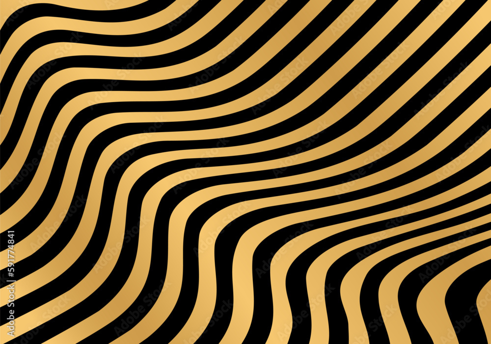 Poster abstract wavy line pattern. wave, liquid shape background. optical art design. modern geometric illu