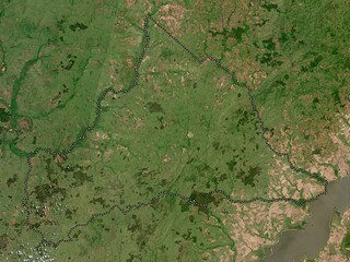 Cerro Largo, Uruguay. Low-res satellite. No legend