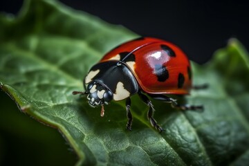 Fototapeta premium ladybug on a leaf