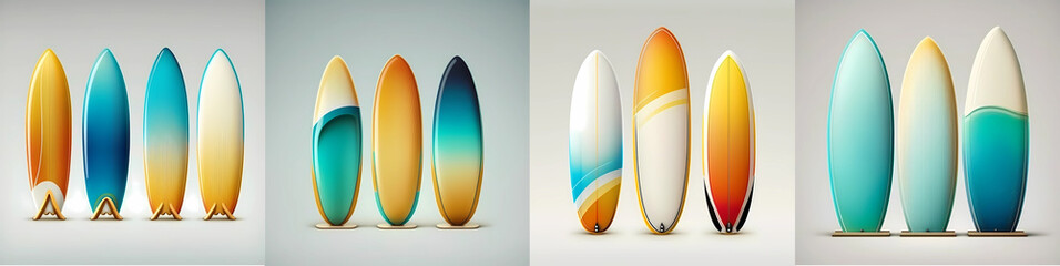 surf board. Colorful surfboards. 