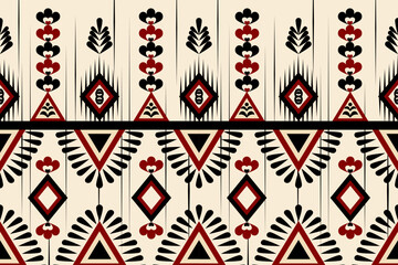 Pattern ethnic design with colors and background for fashion design or other products.