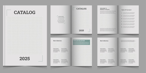 Naklejka na ściany i meble modern a4 Product catalogue design template and company business profile brochure modern concept and minimalist layout or furniture product catalog design free vector