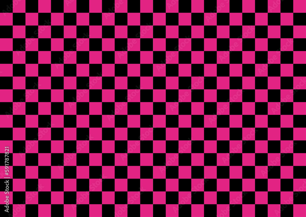 Poster abstract background with squares . black and pink pattern design .