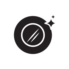 Dishwasher icon vector. Dishwasher sign. Cleaning symbol.