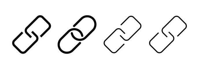 Link icon vector for web and mobile app. Hyperlink chain sign and symbol