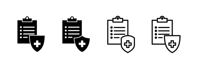 Medical insurance icon vector for web and mobile app. health insurance sign and symbol