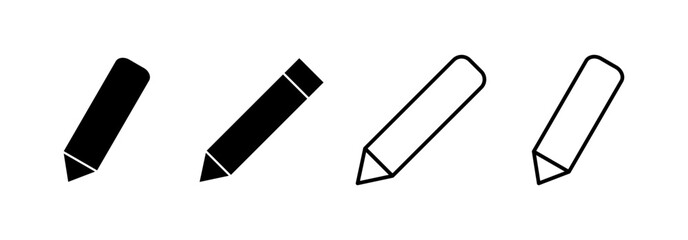 Pencil icon vector for web and mobile app. pen sign and symbol. edit icon vector