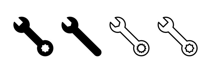 Wrench icon vector for web and mobile app. repair icon. tools sign and symbol