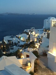 Obraz premium Travel to Greece and these islands, in the streets of white houses
